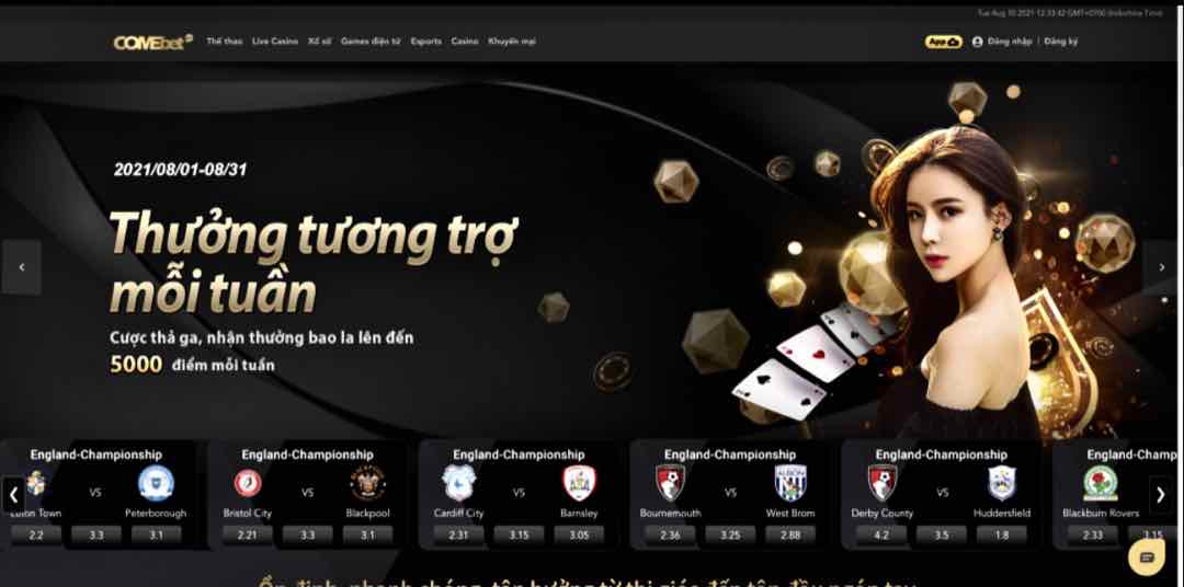 Khuyến mãi diễn ra mỗi ngày tại Comebet